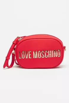 Сумка из экокожи с логотипом Love Moschino, красный