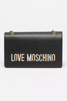 Сумка из экокожи с логотипом Love Moschino, черный