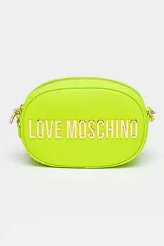Сумка из экокожи с логотипом Love Moschino, зеленый