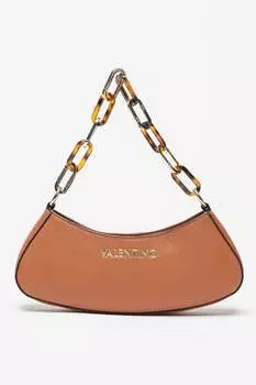 Сумка из экокожи с логотипом Valentino Bags, коричневый