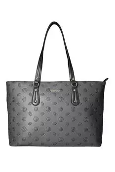 Сумка из экокожи с монограммой Liu Jo, черный