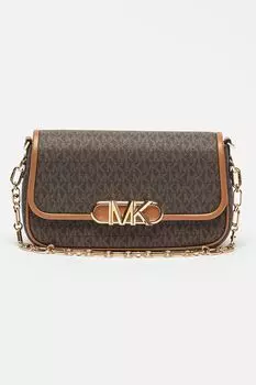 Сумка из экокожи с монограммой Michael Kors, коричневый