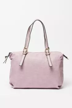 Сумка из экокожи с перфорацией Francesca Rossi, фиолетовый