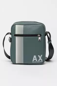 Сумка из экокожи с регулируемым ремнем Armani Exchange, синий