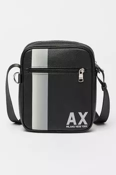 Сумка из экокожи с регулируемым ремнем Armani Exchange, черный