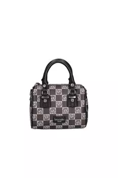 Сумка из экокожи с рисунком Braccialini, черный