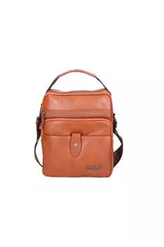 Сумка из экокожи с ручкой Northampton Polo Club, коричневый