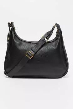 Сумка из экокожи с тиснением Francesca Rossi, черный