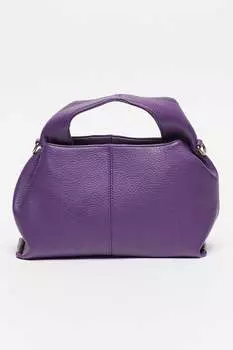 Сумка из экокожи с тиснением Francesca Rossi, фиолетовый