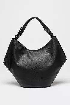 Сумка из экокожи с тиснением Francesca Rossi, черный