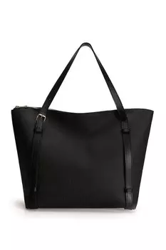 Сумка из экокожи с тиснением логотипа Lucky Bees, черный