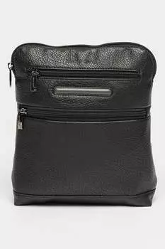 Сумка из экокожи с тиснением Pierre Cardin, черный