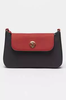 Сумка из экокожи с тиснением U S Polo Assn , красный