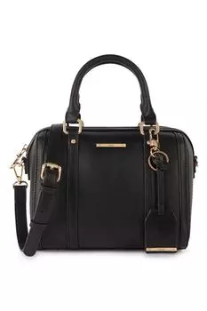 Сумка из экокожи с верхними ручками Geox, черный