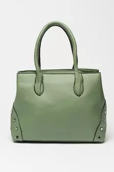 Сумка из экокожи с заклепками Francesca Rossi, зеленый