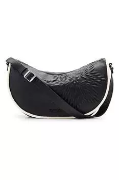 Сумка из экокожи со съемным ремнем через плечо Desigual, черный