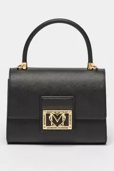 Сумка из экокожи со съемным ремнем через плечо Love Moschino, желтый