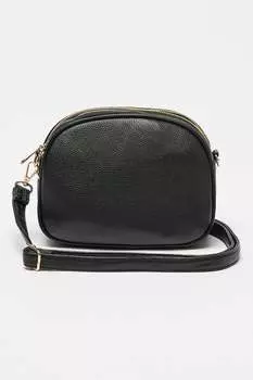 Сумка из экокожи со съемным ремнем через плечо Francesca Rossi, черный