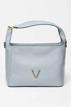 Сумка из экокожи со съемным ремнем через плечо Valentino Bags, синий