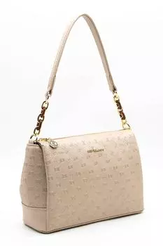 Сумка из экокожи со съемным ремнем через плечо и логотипом Silver&Polo, желтый