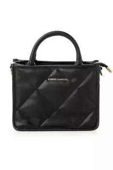 Сумка из экокожи со стеганым дизайном Vince Camuto, черный