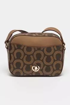 Сумка из экокожи U S Polo Assn , коричневый