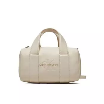 Сумка из бежевой синтетической кожи Calvin Klein Jeans