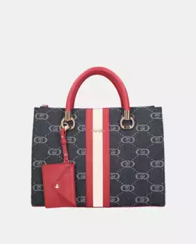 Сумка из денима с мультилоготипом LIUJO, мультиколор