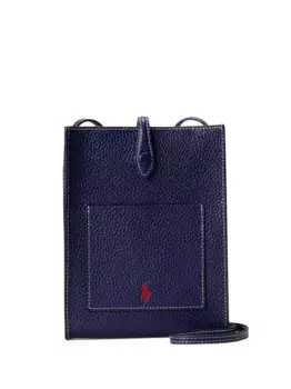 Сумка из фактурной кожи POLO RALPH LAUREN, синий