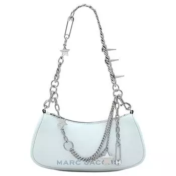 Сумка из гладкой кожи, женская, через плечо, цвет «Cloud Blue» MARC JACOBS