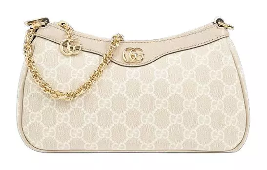 Сумка из холста Ophidia с кожаной тканью, сумка через плечо, женская сумка GUCCI