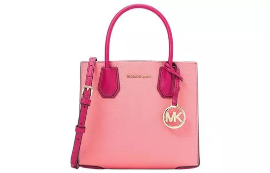 Сумка из коровьей кожи Mercer, женская, через плечо, чайная роза MICHAEL KORS