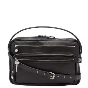 Сумка из кожи Camero среднего размера Acne Studios, черный