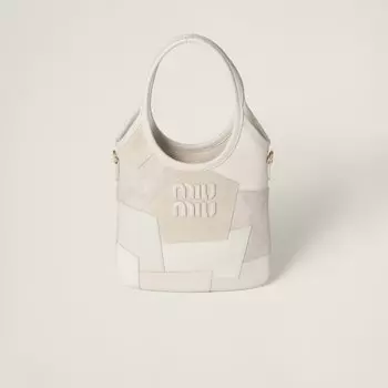 Сумка из кожи плюща Miu Miu, белый