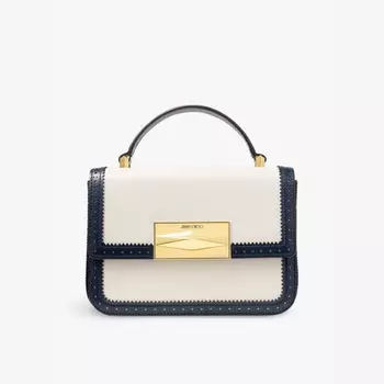Сумка из кожи с верхней ручкой Diamond Box Jimmy Choo, синий