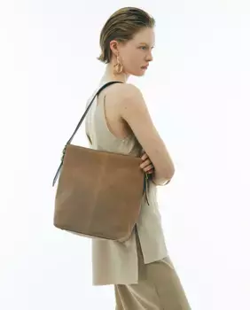 Сумка из кожи Sfera, коричневый