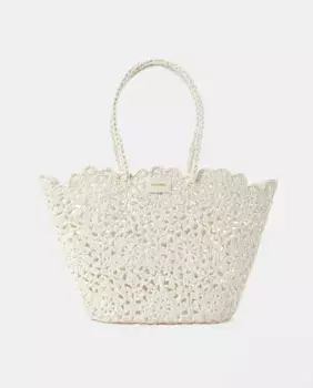 Сумка из кружева однотонного цвета Tintoretto, белый