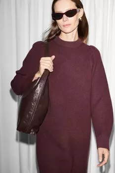 Сумка из лакированной кожи & Other Stories, красный