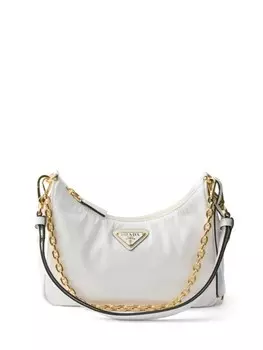 Сумка из лакированной кожи Re-Edition Prada, белый