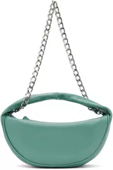 Сумка из мятой кожи Blue Baby Cush BY FAR