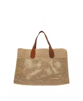 Сумка из натуральной рафии Гаванский стиль Ibeliv, бежевый