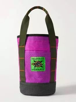 Сумка из нейлона и рипстопа с аппликацией логотипа BRAIN DEAD, розовый