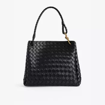 Сумка из парашютной кожи Bottega Veneta, черный