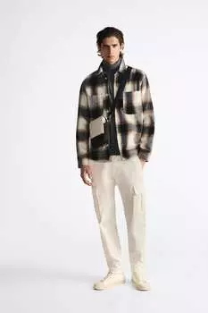 Сумка из прорезиненного cordura ZARA, кость белая