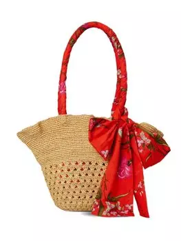 Сумка из рафии Erdem, бежевый