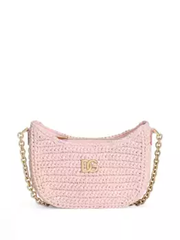 Сумка из рафии в технике кроше Dolce & Gabbana Kids, розовый