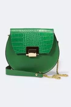 Сумка из шагреневой кожи Massimo Castelli, зеленый