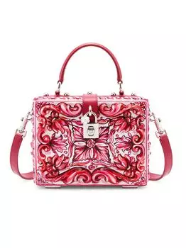 Сумка из смолы Maiolica с ручкой сверху DOLCE&GABBANA, разноцветный