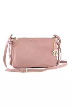 Сумка из тисненой кожи Lia Biassoni, розовый