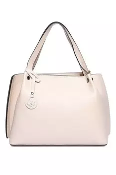 Сумка из тисненой кожи Luisa Vannini, бежевый